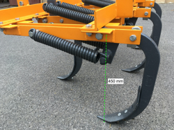 cultivator with 5 tynes 120cm wide for tractors like kubota iseki mod de 120 5