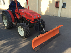 snowplough with plate for tractor lns 170 a