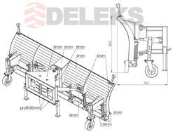 snowplough for telehandlers merlo ssh 04 3 0 merlo
