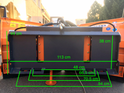 snowplough for up to 3 0 ton skid steer loaders lnv 180 m