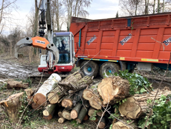 log grapple mini diggers forest crane or manure loading dk 16