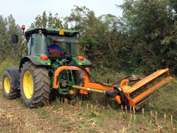 sideshift flail mower heavy offset side mulcher for tractors alce 140