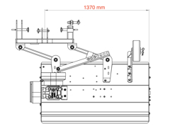 adjustable sideshift mower 140cm multipurpose mulcher with hammers lince sp140