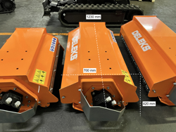 forestry mulcher of 100cm for mini excavators hydraulic shredder mod arm 100