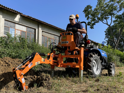mini backhoe for universal compact tractors drs 1000t