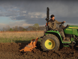 medium heavy rotavator tiller for tractor working width 125cm manuall sideshift mod dfm 125
