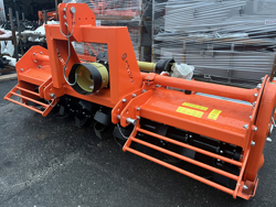 heavy rotavator tiller for tractors working width 200cm for soil preparation mod dftr 200