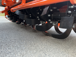 heavy rotavator tiller for tractors working width 220cm for soil preparation mod dftr 220