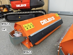 forestry mulcher of 80cm for mini excavators hydraulic shredder mod ar 80