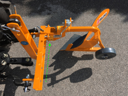 enkel plog för traktorer såsom iseki kubota dp 18
