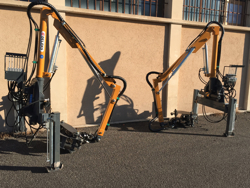 hydraulisk skogskran med timmergrip för montering på traktor crab 3000