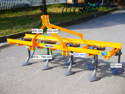 kultivator 215cm kultivator med fjädrar for jordbearbetning mod de 215 9 v