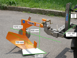 enkel plog för traktor som kubota eller iseki dp 16