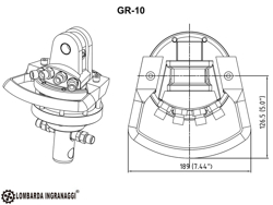 timmergrip med rotator for mini grävmaskiner och skogskranar dk10 gr10