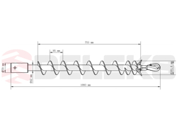 extra spets 10cm till jordborr med knivar