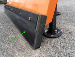 frontalt snöblad med 3 punkts fäste till traktor ln 250 c