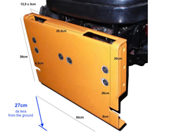 frontalt snöblad med universell platta till traktor ln 250 a