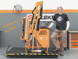 armklippare med skyttelkran til traktor airone 80