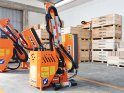 armklippare med skyttelkran til traktor airone 80