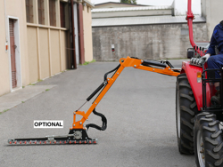 armklippare med skyttelkran til traktor airone 100