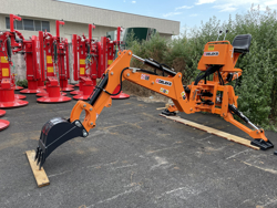 universal bakmonterad traktorgrävare med skopa mod drs 2000