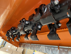 slagklippare med hydraulisk sidoförsjutning för fruktplantage traktorer mod jaguar 170