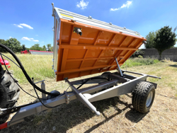 3 vägs hydraulisk tippvagn til traktor rm 14t3s