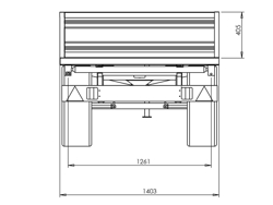 3 vägs hydraulisk tippvagn til traktor rm 14t3s