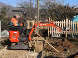 minigrävare 1 ton m100