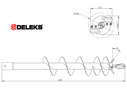 extra spets 20cm till jordborr med knivar zhd