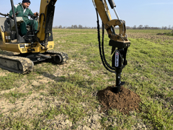 hydraulisk jordborr till grävmaskiner grhd