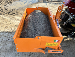 manuell transportskopa med tipp bucket 140 l