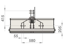 manuell transportskopa med tipp bucket 140