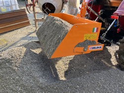 manuell transportskopa med tipp bucket 140 l