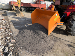 manuell transportskopa med tipp bucket 140 h l