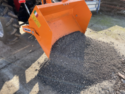 manuell transportskopa med tipp bucket 140 h