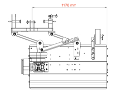 slagklippare för traktor 16 40 hk 120cm betesputsare lince 120 lateral