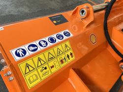 slagklippare med hydraulisk sidoförsjutning för fruktplantage traktorer mod jaguar 130
