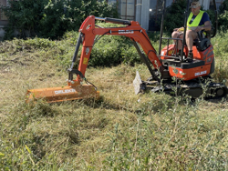 slyröjare 80cm för mini grävemaskiner hydraulisk släntklippare mod ar 80