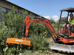 slyröjare 80cm för mini grävemaskiner hydraulisk släntklippare mod ar 80