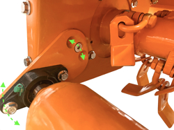 slyrojare 60cm for mini gravemaskiner hydraulisk slantklippare mod ars 60