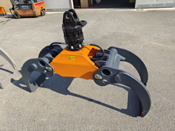 timmergrip med fast pendulerande rotator för grävmaskiner skogskranar dk 18 gr 100f