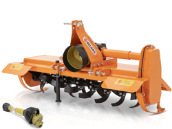 mellantung jordfräs för traktor arbets bredd 125cm manuell sidoförskjutning mod dfm 125