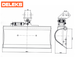 planeringsskopa hydraulisk till minigravare s100 800