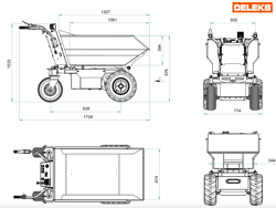 elektrisk skottkarra xe500hel