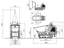 minidumper kubota m8000rk