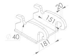 fäste till minigrävare cw05