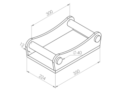 fäste till minigrävare s40