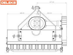 slagklippare betesputsare för traktor 14 40 hk 80cm lince 80