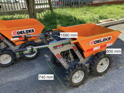 fyrhjulig motordriven skottkarra loncin md 400r